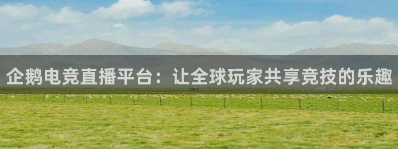 米兰电竞app下载：企鹅电竞直播平台：让全球玩家共享竞技的乐趣